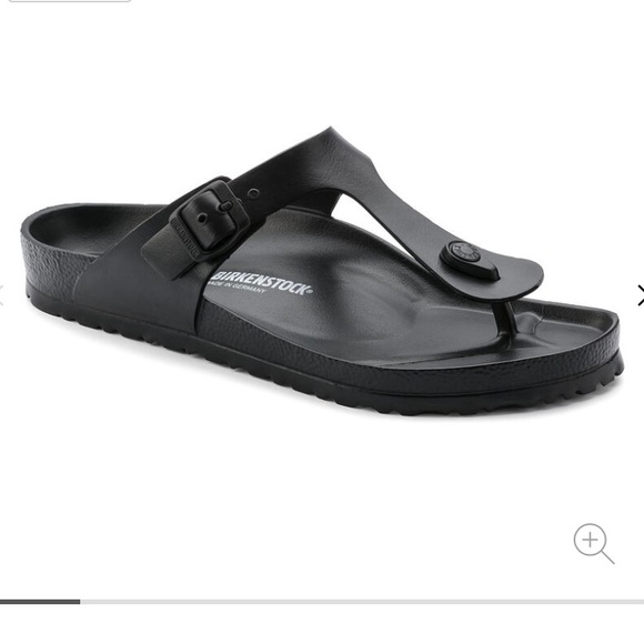 Birkenstock Shoes - NWOT Birkenstock Gizeh Black Sandals Size 38